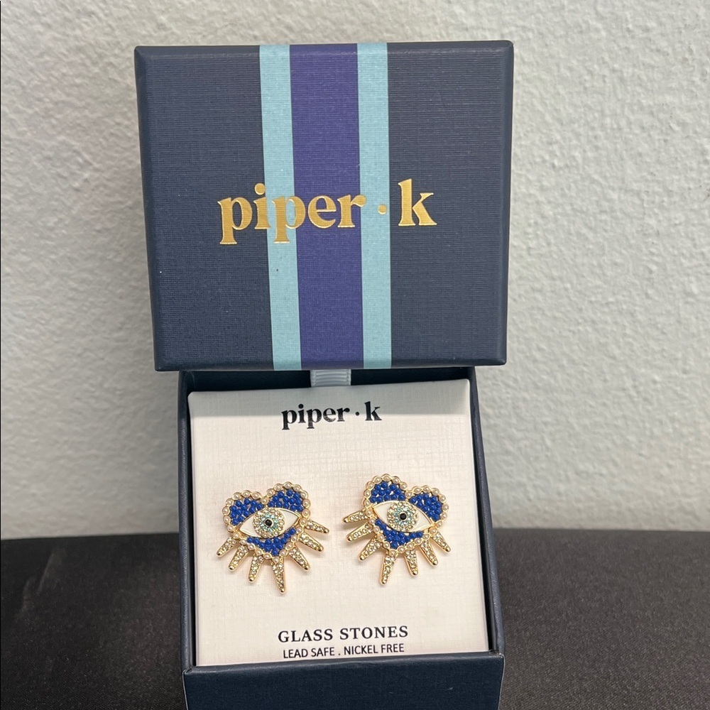 Piper K | Evil Eye Earrings